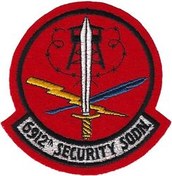 6912th Security Squadron 
German made on felt.
