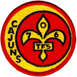 706th Tactical Fighter Squadron
Fully embroidered and smaller.
