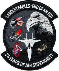1st Fighter Wing F-15 End of an Era Gaggle 
Balls was pilot call sign. Several of these were done featuring different pilot's call signs.
