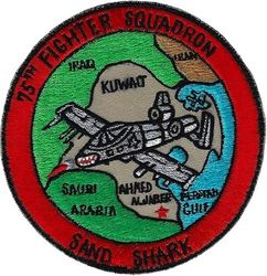 75th Fighter Squadron Operation SOUTHERN WATCH
Year unknown, Local made.

