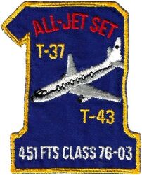 Class 1976-03 Undergraduate Navigator Training
