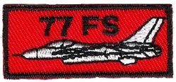 77th Fighter Squadron F-16 Pencil Pocket Tab
