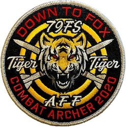 79th Fighter Squadron Exercise COMBAT ARCHER 2020
