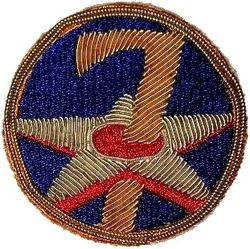 7th Air Force
Gemsco took regular official shoulder patches and added bullion over them.
