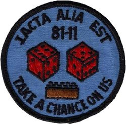 Class 1981-11 Undergraduate Navigator Training
IACTA ALIA EST= The die is cast.
