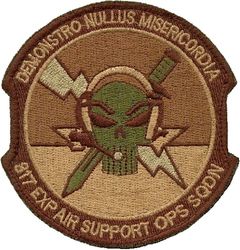817th Expeditionary Air Support Operations Squadron
The 817 EASOS provides Tactical Command and Control of air power assets to the Joint Forces Air Component Commander and Joint Forces Land Component Commander for combat operations in theater.
Keywords: OCP