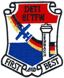 81st Tactical Fighter Wing Detachment 1
German made.
