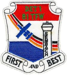 81st Tactical Fighter Wing Detachment 1
German made.
