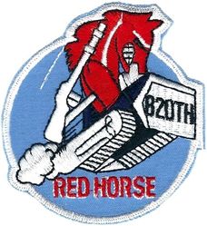 820th Civil Engineering Squadron, Heavy Repair Morale
RED HORSE= Rapid Engineer Deployable Heavy Operational Repair Squadron, Engineer.
