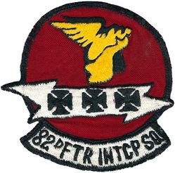 82d Fighter-Interceptor Squadron
Darker red, Japan made.
