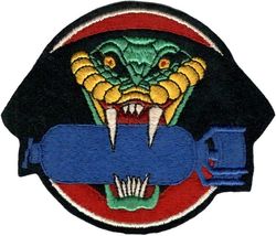 864th Bombardment Squadron
Constituted 864th Bombardment Squadron (Heavy) on 14 Sep
1943. Activated on 1 Dec 1943. Inactivated on 6 Jan 1946. Redesignated 864th Strategic Missile Squadron on 7 Jan 1958. Activated on 15 Jan 1958. Redesignated 864th Technical Training Squadron on 15 Apr 1959. Discontinued on 1 Jun 1960. Redesignated 864th Bombardment Squadron (Heavy) on 15
Nov 1962. Organized on 1 Feb 1963.

WW 2 era on felt.
