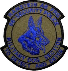86th Security Police Squadron Military Dog Section
Keywords: subdued