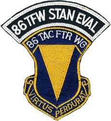 86th Tactical Fighter Wing Standardization/Evaluation 
2 patches sewn together on Velcro, German made. 
