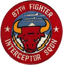 87th Fighter-Interceptor Squadron
First 87th Red Bull version.
