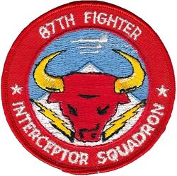 87th Fighter-Interceptor Squadron
Lighter colors, second 4" version.
