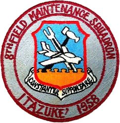 8th Field Maintenance Squadron 1958
Japan made.

