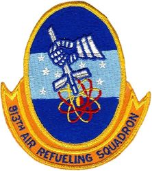 913th Air Refueling Squadron, Heavy
Patch sewn to separate tab at factory.
