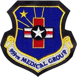 959th Medical Group
Sewn to leather.
