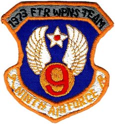 9th Air Force Fighter Weapons Team 1973
Unknown what event this was for. Could also be a morale patch for 9AF units TDY to Thailand. Thai made.
