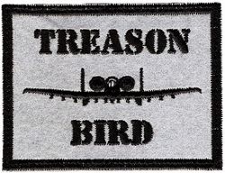A-10 Thunderbolt II Morale
Patch made after a USAF general actually stated that supporting keeping the A-10 was an act of treason. Yes, he was serious.
