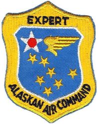 Alaskan Air Command Expert 
Black lettering.
