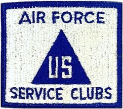 Air Force Service Clubs
Insignia designed for civilian personnel working within the Air Force's special service branches, post WW 2.

