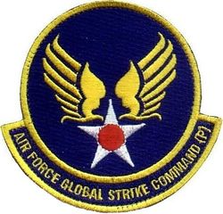 Air Force Global Strike Command (Provisional) 
First patch from standup of AFGSC, used until new authorized design approved.
