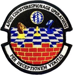Air Force Office of Special Investigations Counterespionage Operations
AFOSI units which provide counterintelligence support are located at numerous bases within OSI detachments.
