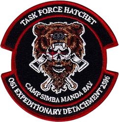 Air Force Office of Special Investigations Expeditionary Detachment 2506 Task Force Hatchet

