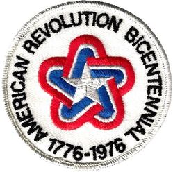 United States Bicentennial 1976
Generic, commercially available patch but worn by many airmen in 1976.
