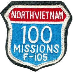 Republic F-105 Thunderchief 100 Missions North Vietnam
Thai made, sewn to leather.
