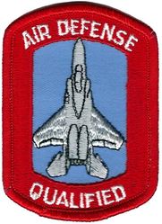 Tactical Air Command F-15 Air Defense Qualified
These aircraft specific qualification patches replaced the ADC ones when ADC was absorbed by TAC in 1979. Part of Air Defense, Tactical Air Command (ADTAC), which was active 79-85. Worn into the 1980s then discontinued.
