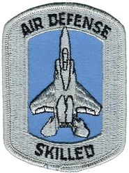 Tactical Air Command F-15 Air Defense Skilled
These aircraft specific qualification patches replaced the ADC ones when ADC was absorbed by TAC in 1979. Part of Air Defense, Tactical Air Command (ADTAC), which was active 79-85. Worn into the 1980s then discontinued.
