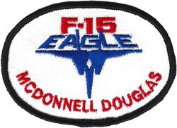 McDonnell Douglas F-15 Eagle
1980s UK made by Bryant & Tucker. May have been used by the 32 or 525 TFS as they had some other squadron items done there.
