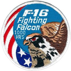 General Dynamics F-16 Fighting Falcon 1000 Hours Swirl
1000 HRS added to official company patch, origin unknown.
