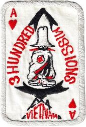 McDonnell Douglas F-4 Phantom II 300 Missions Vietnam
Note red hearts used instead of spades. Japan made.
