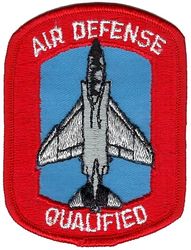 Tactical Air Command F-4 Air Defense Qualified
These aircraft specific qualification patches replaced the ADC ones when ADC was absorbed by TAC in 1979. Part of Air Defense, Tactical Air Command (ADTAC), which was active 79-85. Worn into the 1980s then discontinued.
