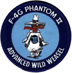 McDonnell Douglas F-4G Phantom II Advanced Wild Weasel
116 F-4Es were converted into weasels and redesignated F-4G. Official company patch.
