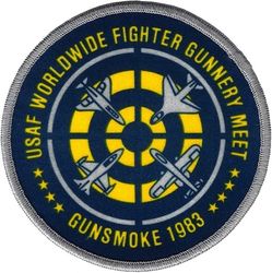 United States Air Force Worldwide Gunnery Meet Gunsmoke 1983
Printed patch.
