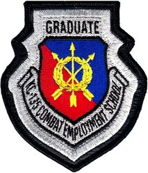 KC-135 Combat Employment School Graduate
Embroidered into Naugahyde.
