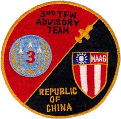 Military Assistance Advisory Group Taiwan F-104 Advisory Team
MAAGT supplied pilots and support personnel to train the ROCAF's 3d TFW on the F-104. Circa 1961, Japan made.
