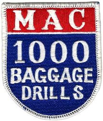 Military Airlift Command 1000 Baggage Drills
Highlighting the number of unit recalls/mobility exercises, known as "bag drags". Japan made.
