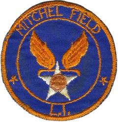 Mitchel Field, Long Island, New York
"Mirror Patch"; so-called as they were sold in WW 2 era PXs with a mirror glued to the back to be sent home to family or sweethearts. Dozens of different ones/themes exist.

