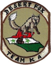 Operation DESERT FOX 1998 Morale
Saudi made.
Keywords: desert