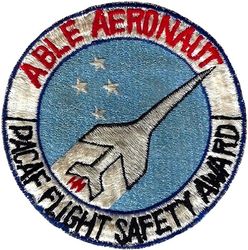 Pacific Air Forces Able Aeronaut Flight Safety Award
Japan made.
