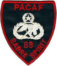 Pacific Air Forces Sabre Spirit 1989
PACAF aircraft weapons loading competition. Korean made.
