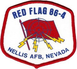 RED FLAG 1986-4
Printed patch.
