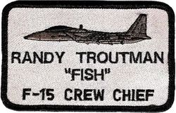 F-15 Crew Chief Name Tag
Generic one I wore on my coveralls and flight jacket, late 80s onward.
