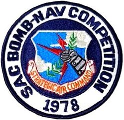 Strategic Air Command Bomb-Nav Competition 1978
Twenty-second Annual Bombing and Navigation Competition/GIANT VOICE was the first one where overseas-based units could participate. Participation by 18 CONUS-based B-52 and FB-111 wings with one aircraft and crew per wing; one crew from the 43rd Strategic Wing at Anderson AFB, Guam; and one RAF Vulcan crew also participated. A total of 25 CONUS-based KC-135 units and one tanker squadron from Kadena AB, Okinawa participated. A pair of TAC’s F-111s participated along with eight Air National Guard and two USAFR KC-135s.
