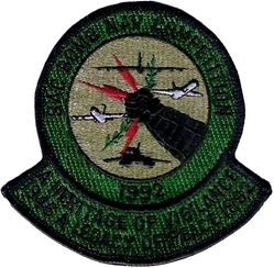 Strategic Air Command Bomb-Nav Competition 1992
Thirty-fourth Annual Bombing and Navigation Competition/PROUD SHIELD 92 was the last Bomb Comp conducted by SAC. Similar to the most recent Bomb Comps, PROUD SHIELD 92 was conducted in phases. First phase involved KC-10 cargo unloading and unloading exercise on 8 April. The flying portion took place between 13 and 15 April with 21 SAC units (B-52s, B-1s, KC-135s, EC-135s, and KC-10s); five USAFR units (KC-135s, KC-10s); nine ANG units (KC-135s); and a KC-10 squadron from TAC.
Keywords: subdued
